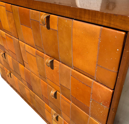 Chest Of Drawers in Pecary leather by Tito Agnoli for Caleido Poltrona Frau