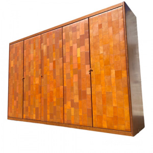 Pecari leather Wardrobe by Tito Agnoli for Caleido Poltrona Frau