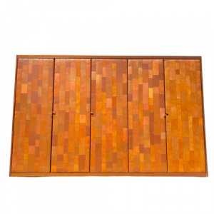 Pecari leather Wardrobe by Tito Agnoli for Caleido Poltrona Frau