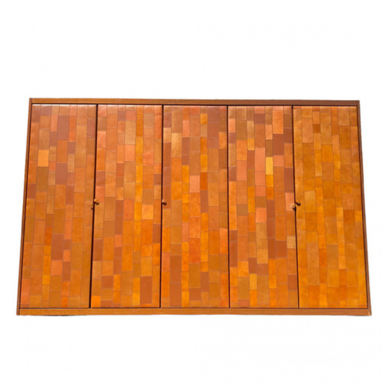 Pecari leather Wardrobe by Tito Agnoli for Caleido Poltrona Frau - Image 4