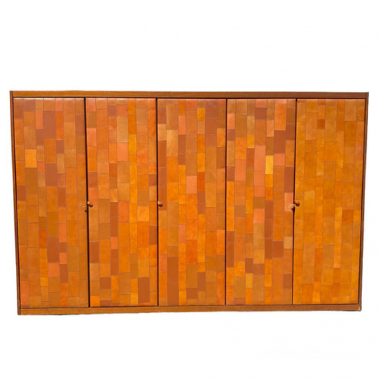 Pecari leather Wardrobe by Tito Agnoli for Caleido Poltrona Frau - Image 6