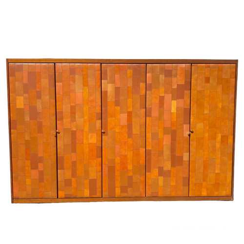 Pecari leather Wardrobe by Tito Agnoli for Caleido Poltrona Frau