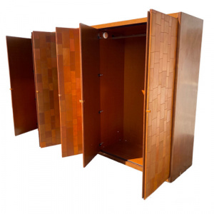 Pecari leather Wardrobe by Tito Agnoli for Caleido Poltrona Frau
