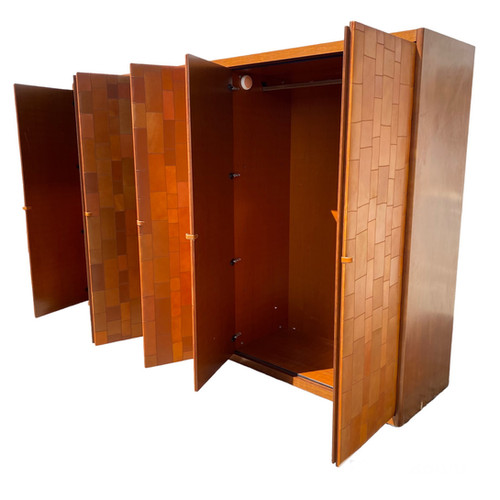 Pecari leather Wardrobe by Tito Agnoli for Caleido Poltrona Frau