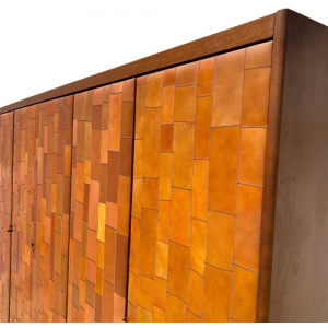 Pecari leather Wardrobe by Tito Agnoli for Caleido Poltrona Frau