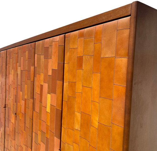 Pecari leather Wardrobe by Tito Agnoli for Caleido Poltrona Frau