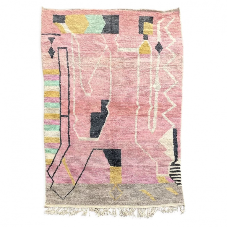 Pink Berber Moroccan Vintage Rug