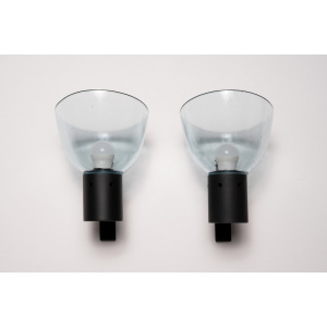 Unique Pair of Sconces Wall Lights Burnished Brass Seguso