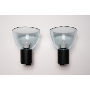 Unique Pair of Sconces Wall Lights Burnished Brass Seguso
