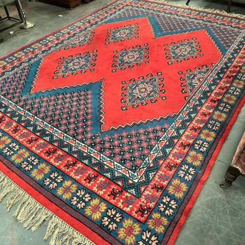 Very Large Vintage Moroccan Berber Woollen Rug