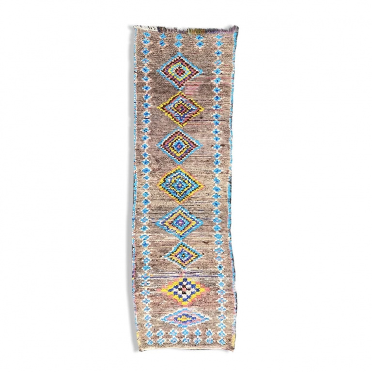Vintage Moroccan Boujaad Runner Rug