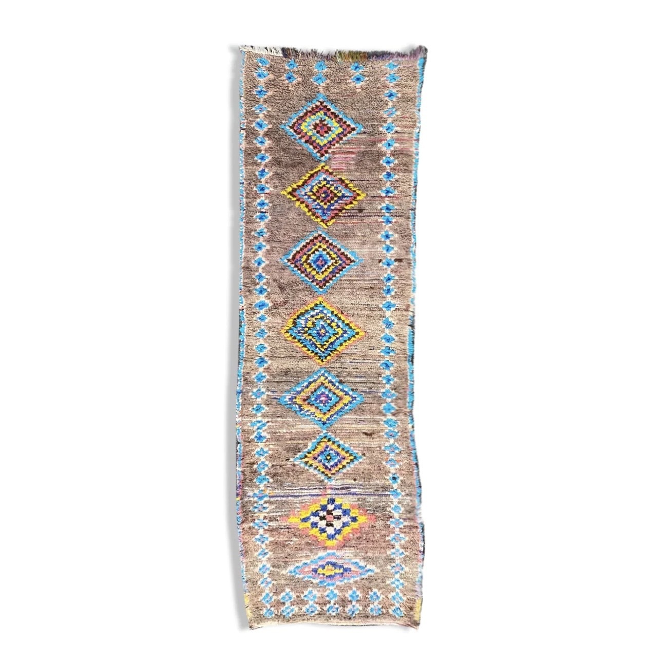 Vintage Moroccan Boujaad Runner Rug