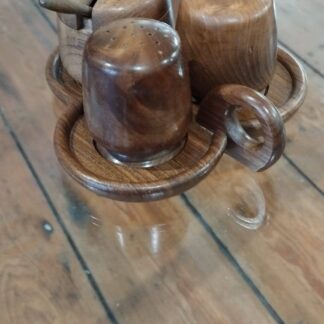 Vintage Swedish Teak Cruet Set