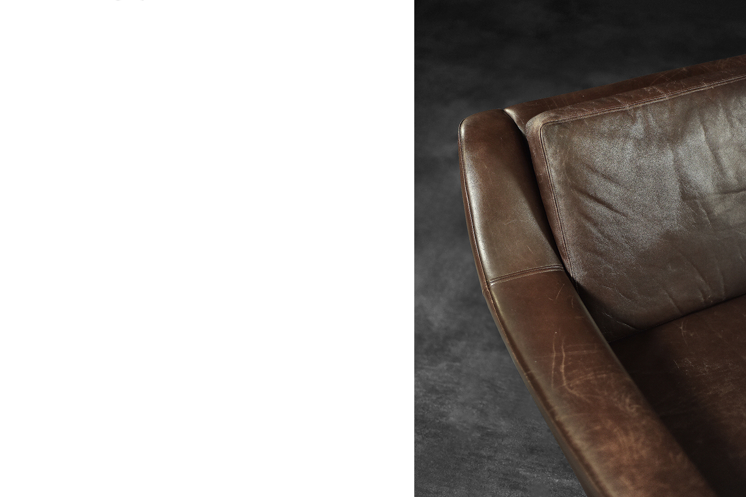 Vintage Mid-Century Scandinavian Danish Modern Brown Leather 3-Seater Sofa, 1970s