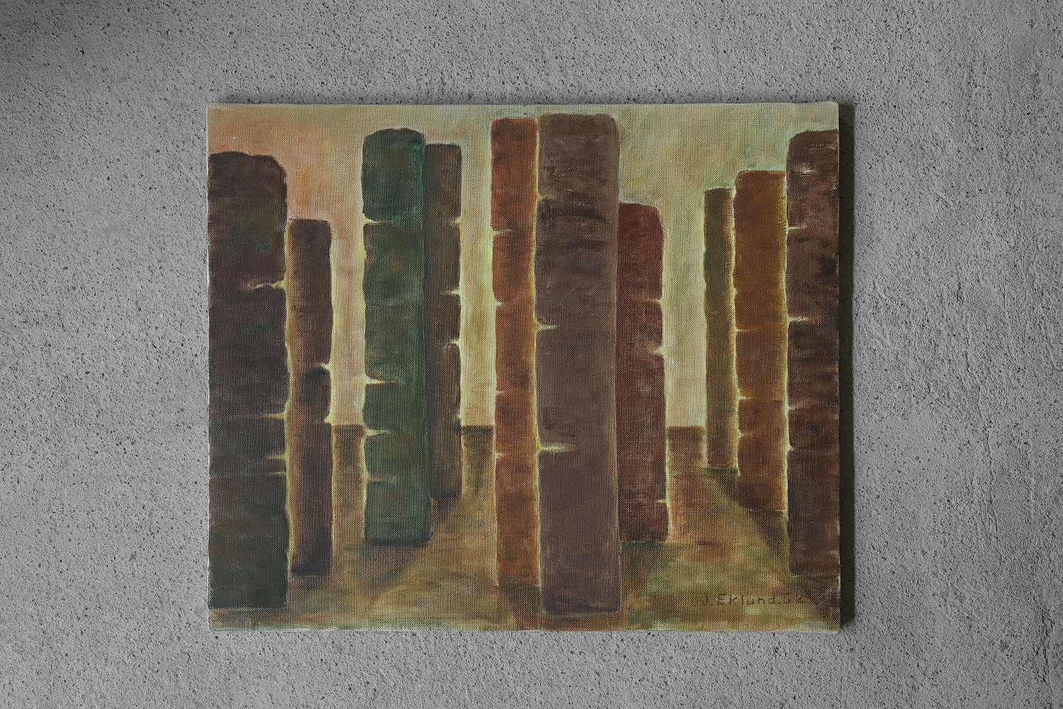 J. Eklund, Oil on Canvas, 1952