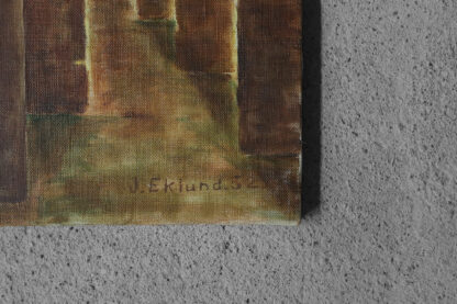 J. Eklund, Oil on Canvas, 1952 - Image 2