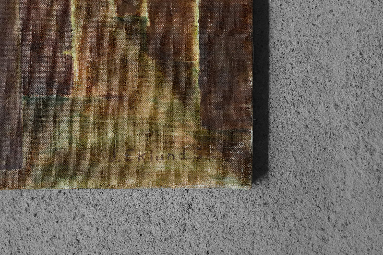 J. Eklund, Oil on Canvas, 1952