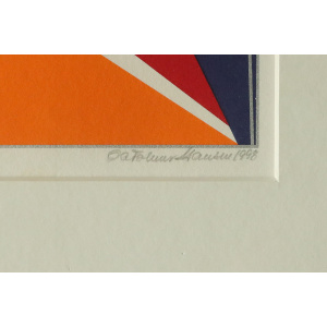 Ole Folmer Hansen, Composition, Serigraph, 1998, Framed