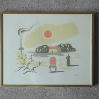 Stellan Mörner, Color Lithograph, 1960s, Framed