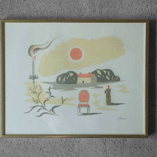 Stellan Mörner, Color Lithograph, 1960s, Framed
