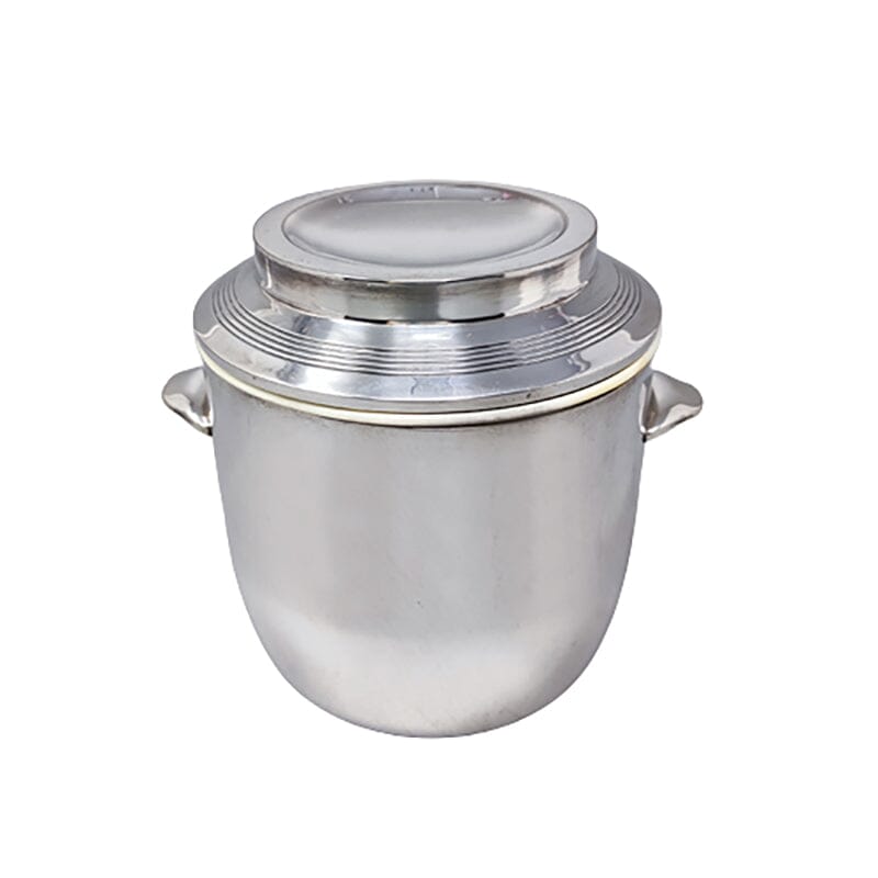 1960s Gorgeous Ice Bucket in Silver Plated. Made in Italy