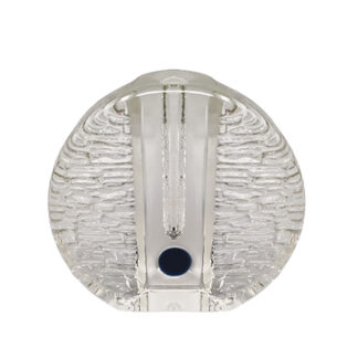 1970s Gorgeous Walther Glass Bullseye Vase by Heiner Düsterhaus. Made in Germany