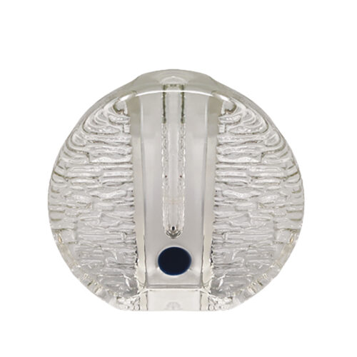 1970s Gorgeous Walther Glass Bullseye Vase by Heiner Düsterhaus. Made in Germany