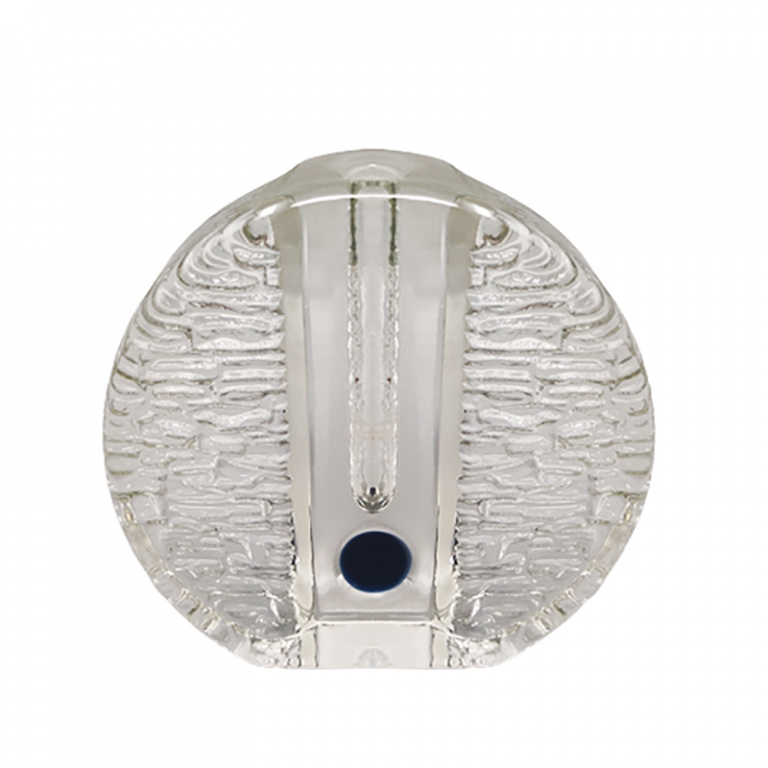 1970s Gorgeous Walther Glass Bullseye Vase by Heiner Düsterhaus. Made in Germany