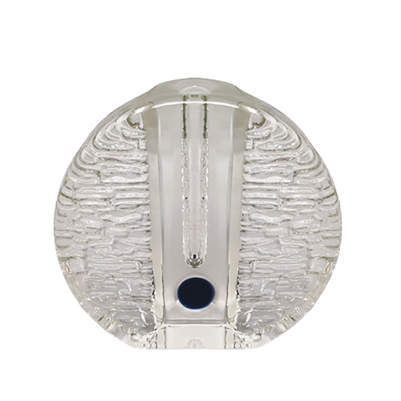1970s Gorgeous Walther Glass Bullseye Vase by Heiner Düsterhaus. Made in Germany