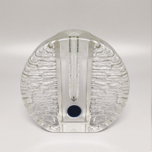 1970s Gorgeous Walther Glass Bullseye Vase by Heiner Düsterhaus. Made in Germany
