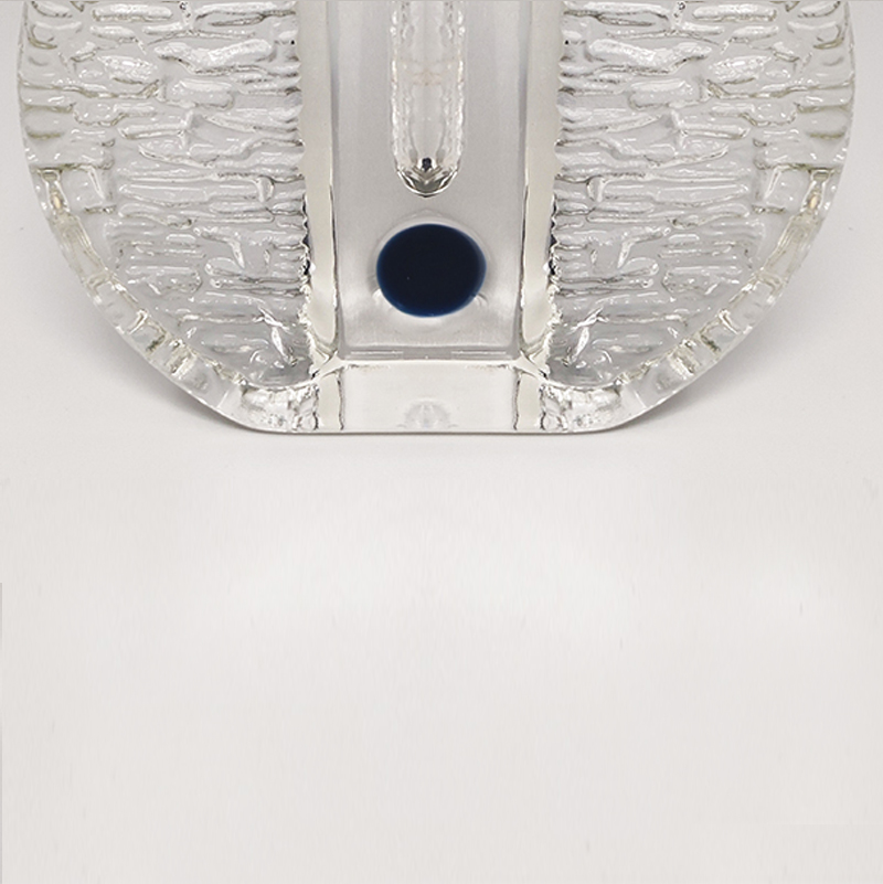 1970s Gorgeous Walther Glass Bullseye Vase by Heiner Düsterhaus. Made in Germany