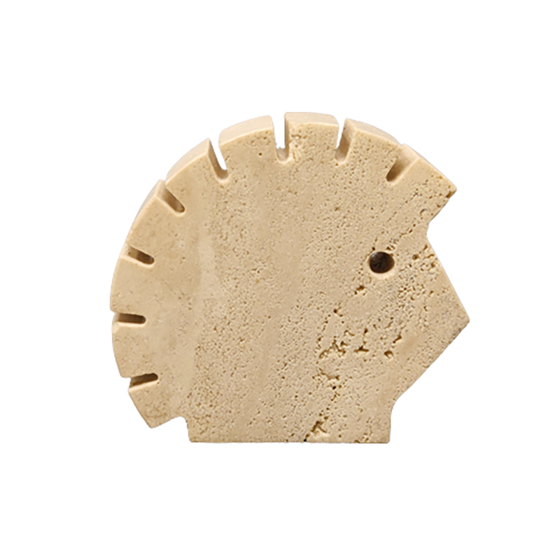 1970s Original Big Travertine Hedgehog Sculpture by Enzo Mari for F.lli Mannelli