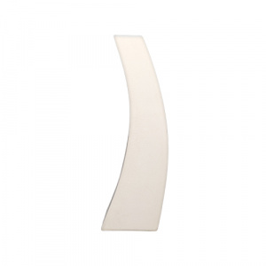 1970s Gorgeous White Space Age Vase in Ceramic by Franco Pozzi. Made in Italy