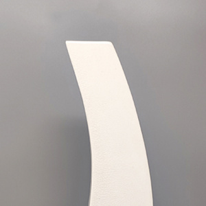 1970s Gorgeous White Space Age Vase in Ceramic by Franco Pozzi. Made in Italy