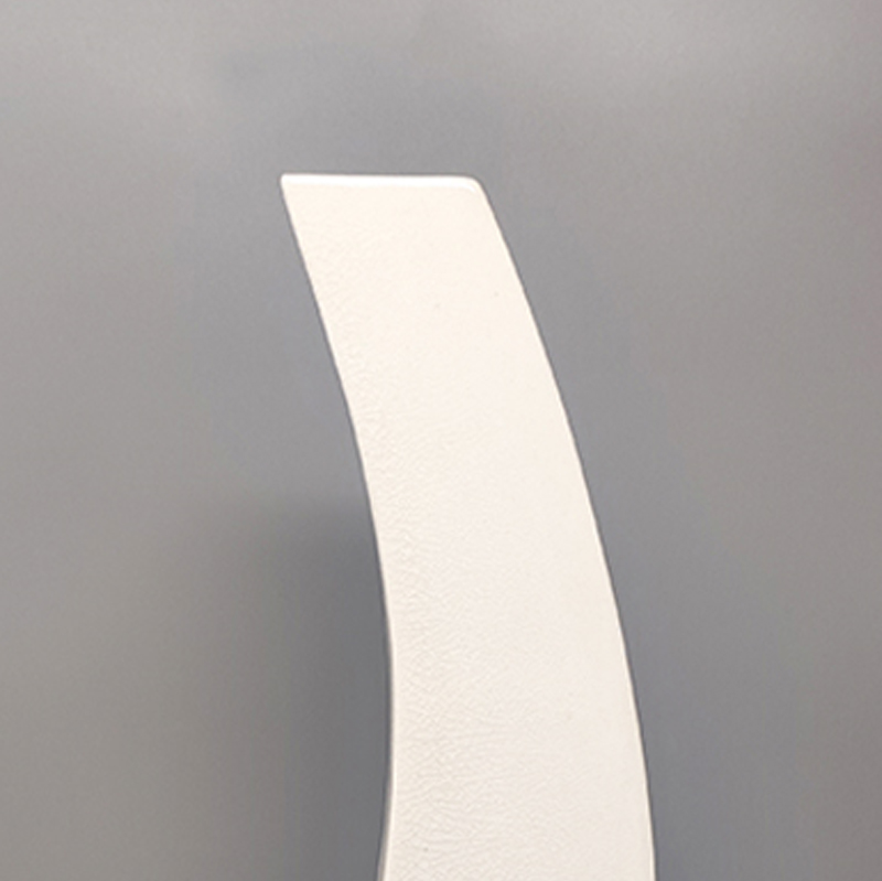 1970s Gorgeous White Space Age Vase in Ceramic by Franco Pozzi. Made in Italy