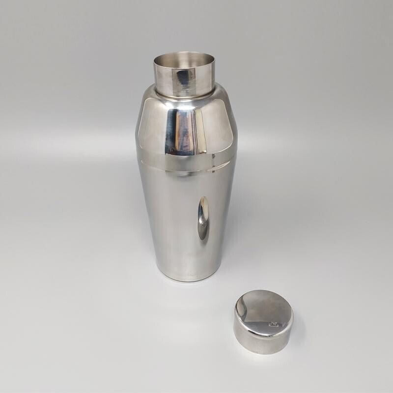 1970s Cocktail Shaker by Guy Degrenne in Stainless Steel. Made in France