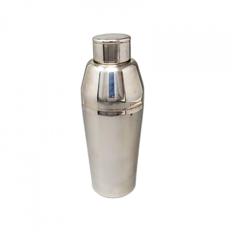 1970s Cocktail Shaker by Guy Degrenne in Stainless Steel. Made in France