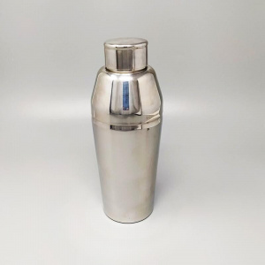 1970s Cocktail Shaker by Guy Degrenne in Stainless Steel. Made in France