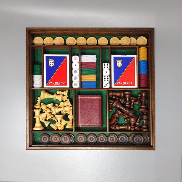 1970s Gorgeous Piero Fornasetti Board Game Set. Made in Italy - Image 9