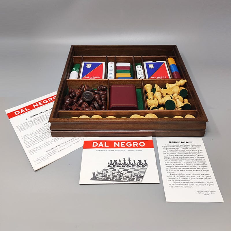 1970s Gorgeous Piero Fornasetti Board Game Set. Made in Italy