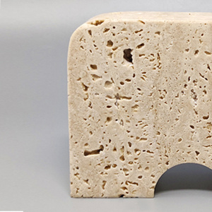 1970s Original Travertine Elephant Sculpture by Enzo Mari for F.lli Mannelli