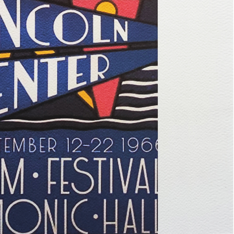 1980s Original Stunning Roy Lichtenstein "Lincoln Center" Limited Edition Lithograph
