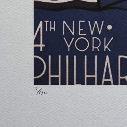 1980s Original Stunning Roy Lichtenstein "Lincoln Center" Limited Edition Lithograph - Image 7