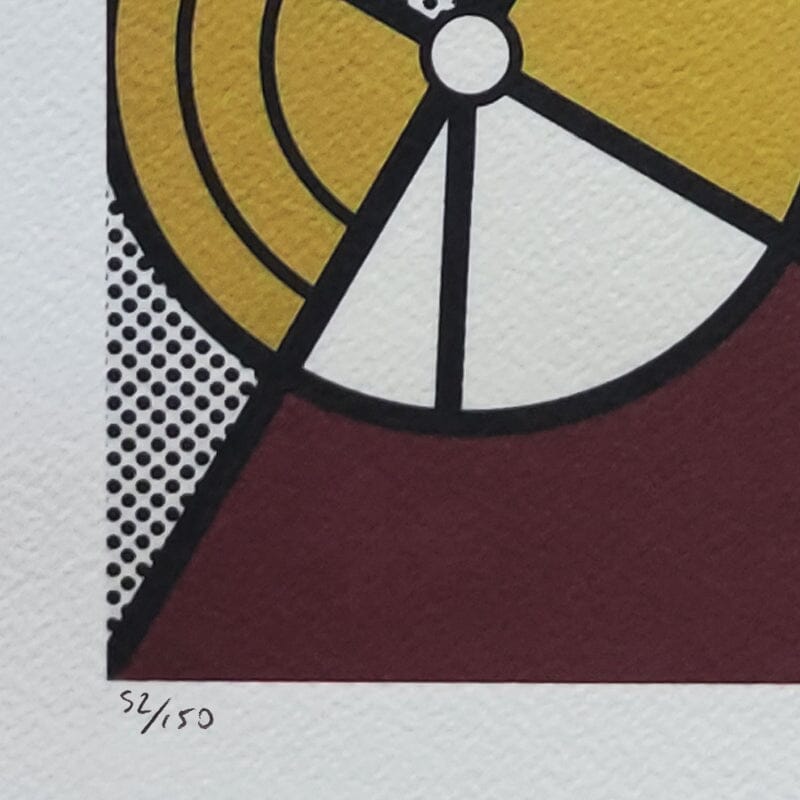 1980s Original Stunning Roy Lichtenstein "Salute To Aviation Corlett 63" Limited Edition Lithograph
