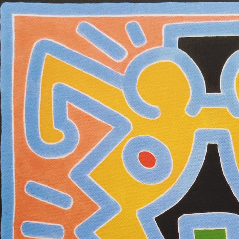1990s Original Gorgeous Keith Haring Limited Edition Lithograph