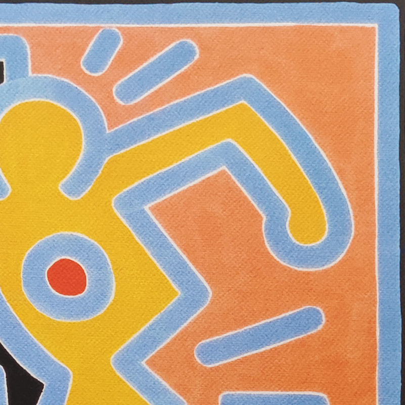 1990s Original Gorgeous Keith Haring Limited Edition Lithograph