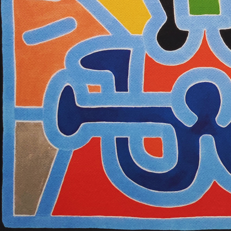 1990s Original Gorgeous Keith Haring Limited Edition Lithograph
