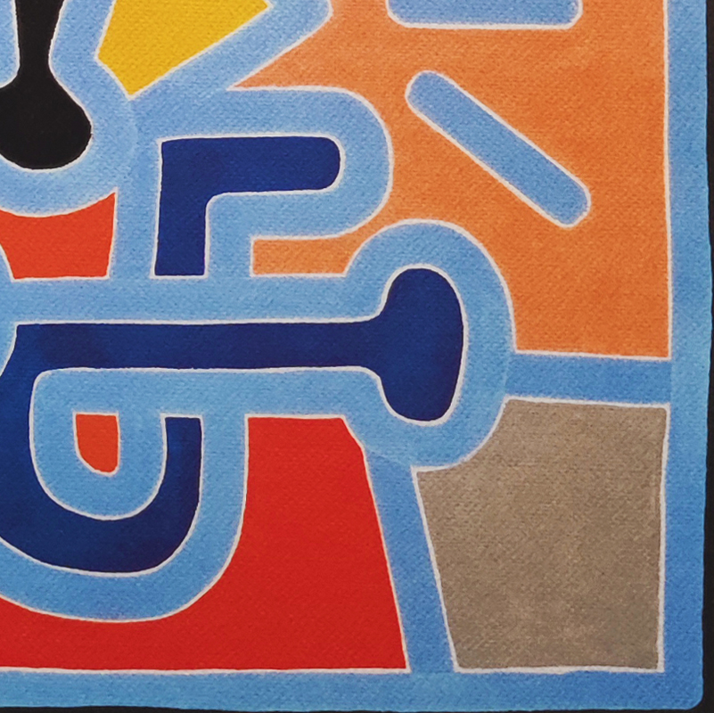 1990s Original Gorgeous Keith Haring Limited Edition Lithograph