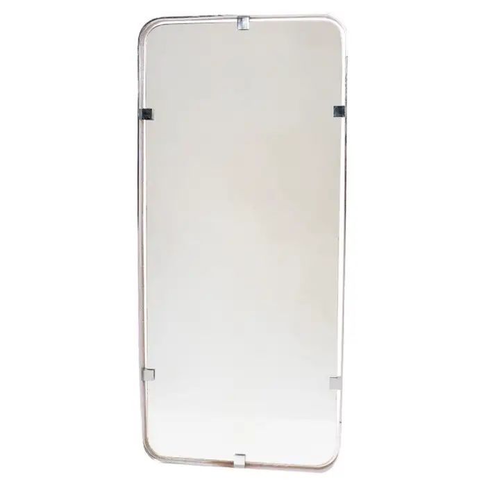 Chromed thick frame mirror 1960