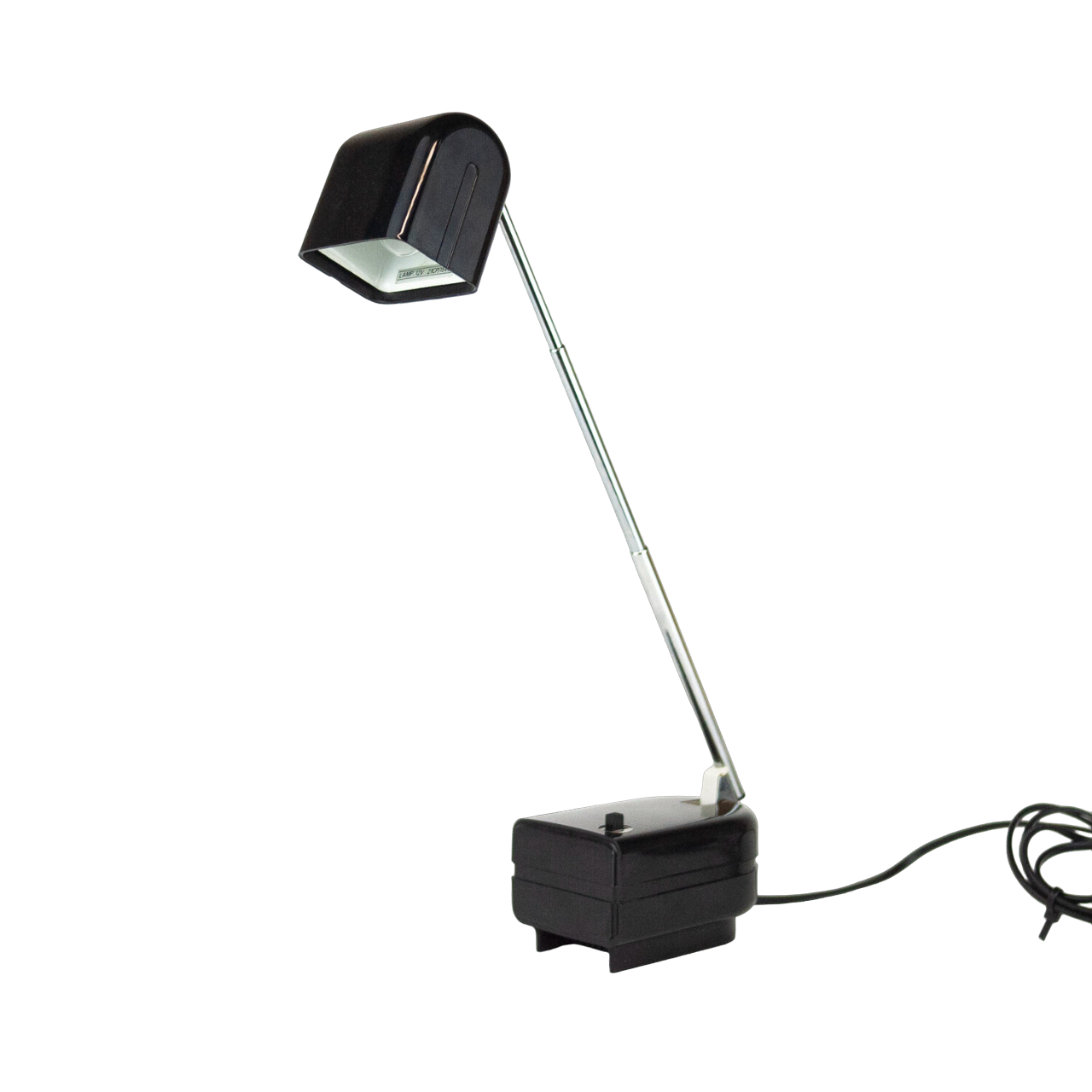 Black German Lampette Table lamp by Eichhoff Werke Design for Fagerhults, 1970s
